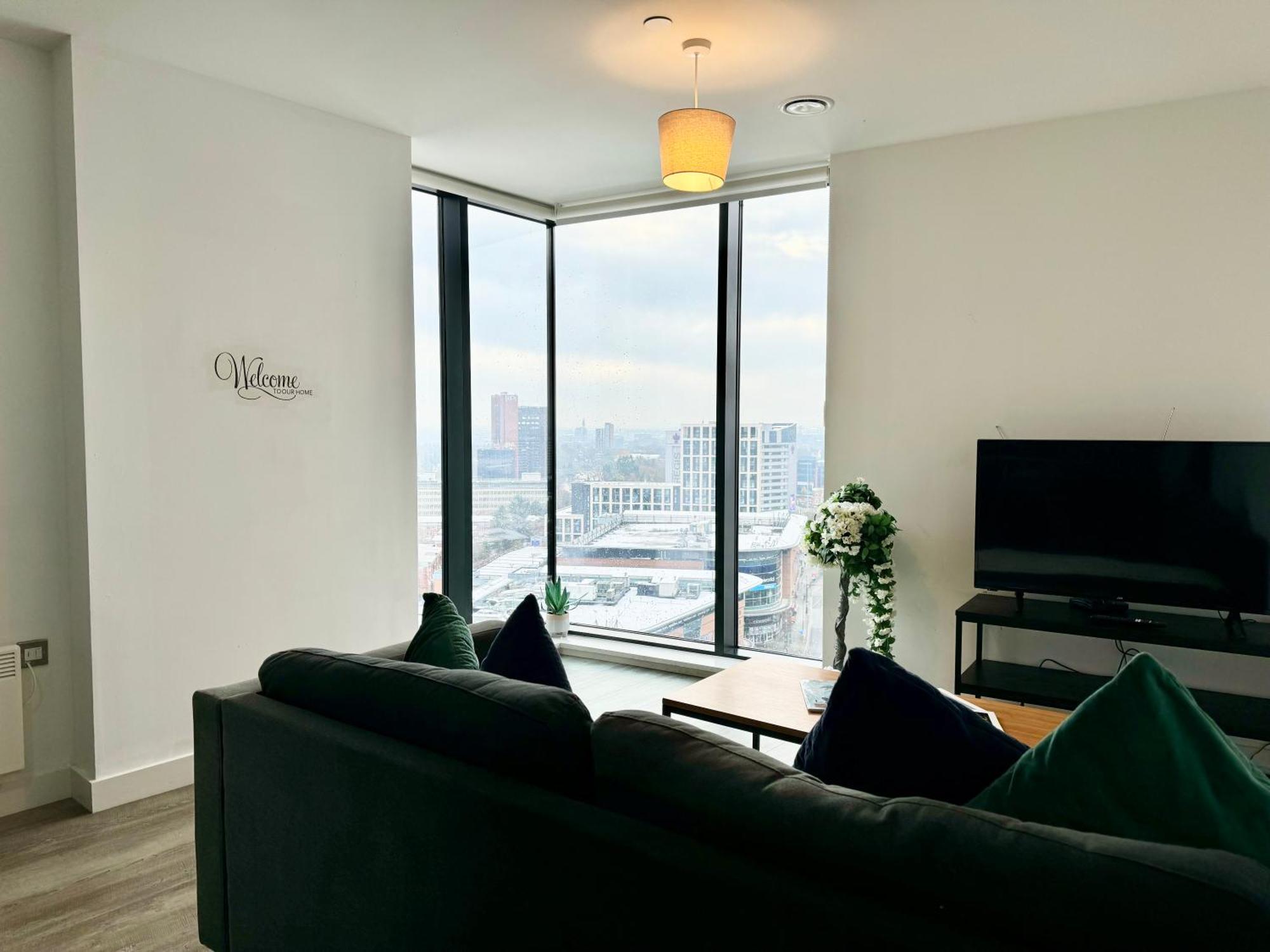 Premium Deals L Last-Minute Stay L 4 Min Walk To Birmingham Central Library L 18Th Floor 2 Bed 2 Bath City Centre Penthouse With Gym & Netflix By Jvt Short Lets Екстер'єр фото